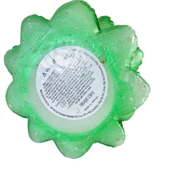 Metallic Green Christmas Tree Candle Vintage Holiday Decor Retro Holiday Decor - Picture 7 of 16